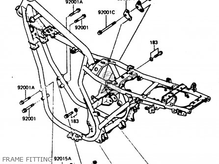 FRAME FITTING - ER250B2 SCORPION 1984 USA