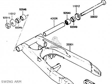SWING ARM - ER250B2 SCORPION 1984 USA