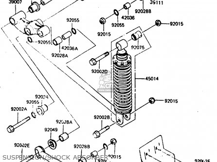 SUSPENSION/SHOCK ABSORBER - ER250B2 SCORPION 1984 USA