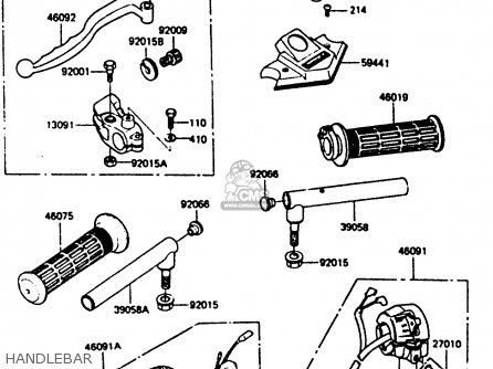 HANDLEBAR - ER250B2 SCORPION 1984 USA