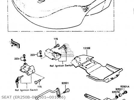 SEAT (ER250B-000501~001006) - ER250B2 SCORPION 1984 USA