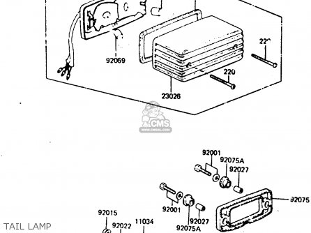 TAIL LAMP - ER250B2 SCORPION 1984 USA