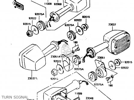 TURN SIGNAL - ER250B2 SCORPION 1984 USA