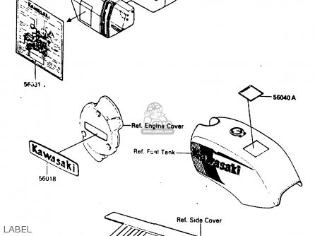 LABEL - ER250B2 SCORPION 1984 USA