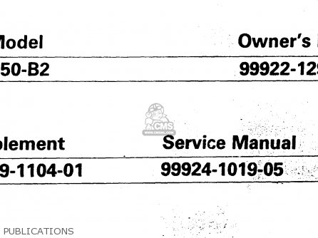 PUBLICATIONS - ER250B2 SCORPION 1984 USA