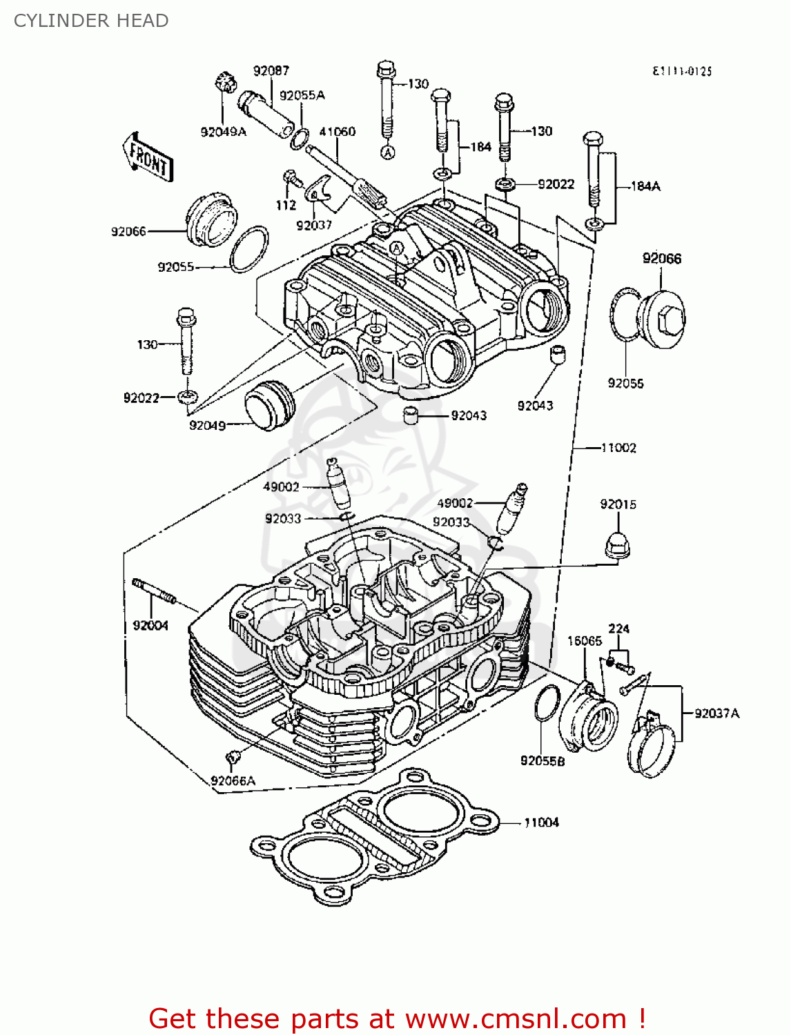 CYLINDER HEAD ER250B3 SCORPION 1988 UNITED KINGDOM