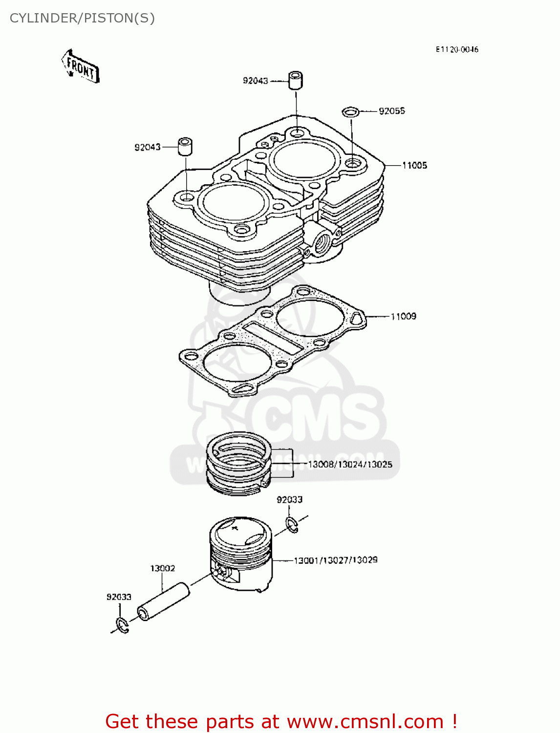 CYLINDER/PISTON(S) ER250B3 SCORPION 1988 UNITED KINGDOM