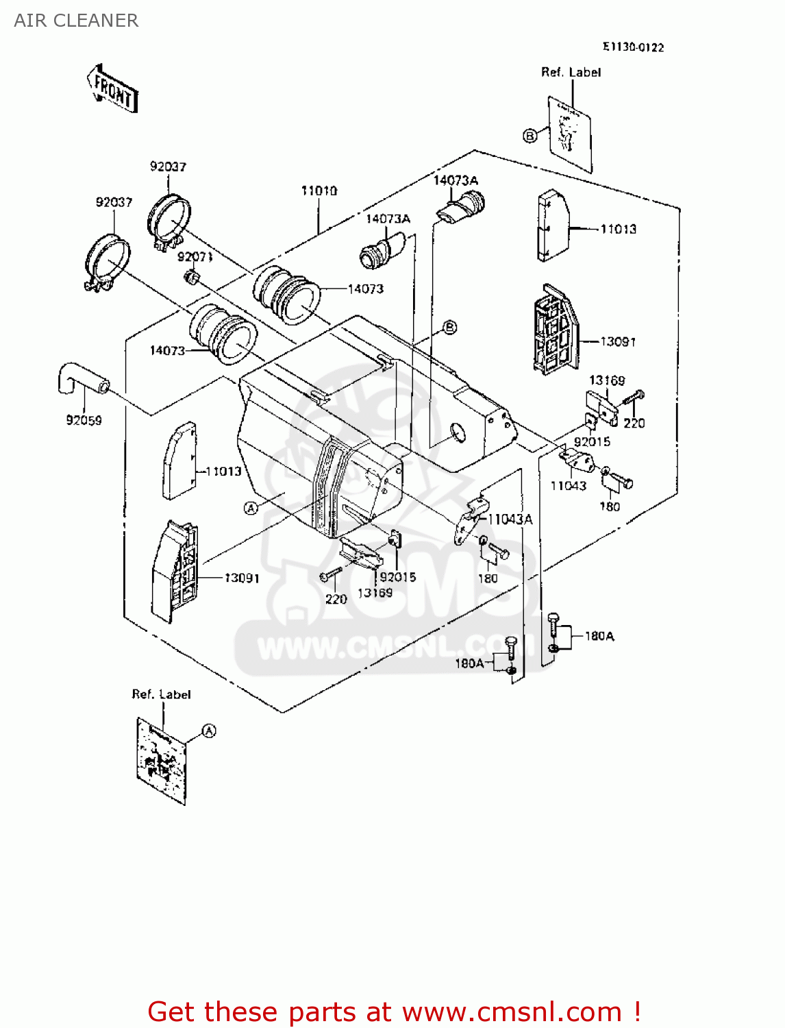 AIR CLEANER ER250B3 SCORPION 1988 UNITED KINGDOM