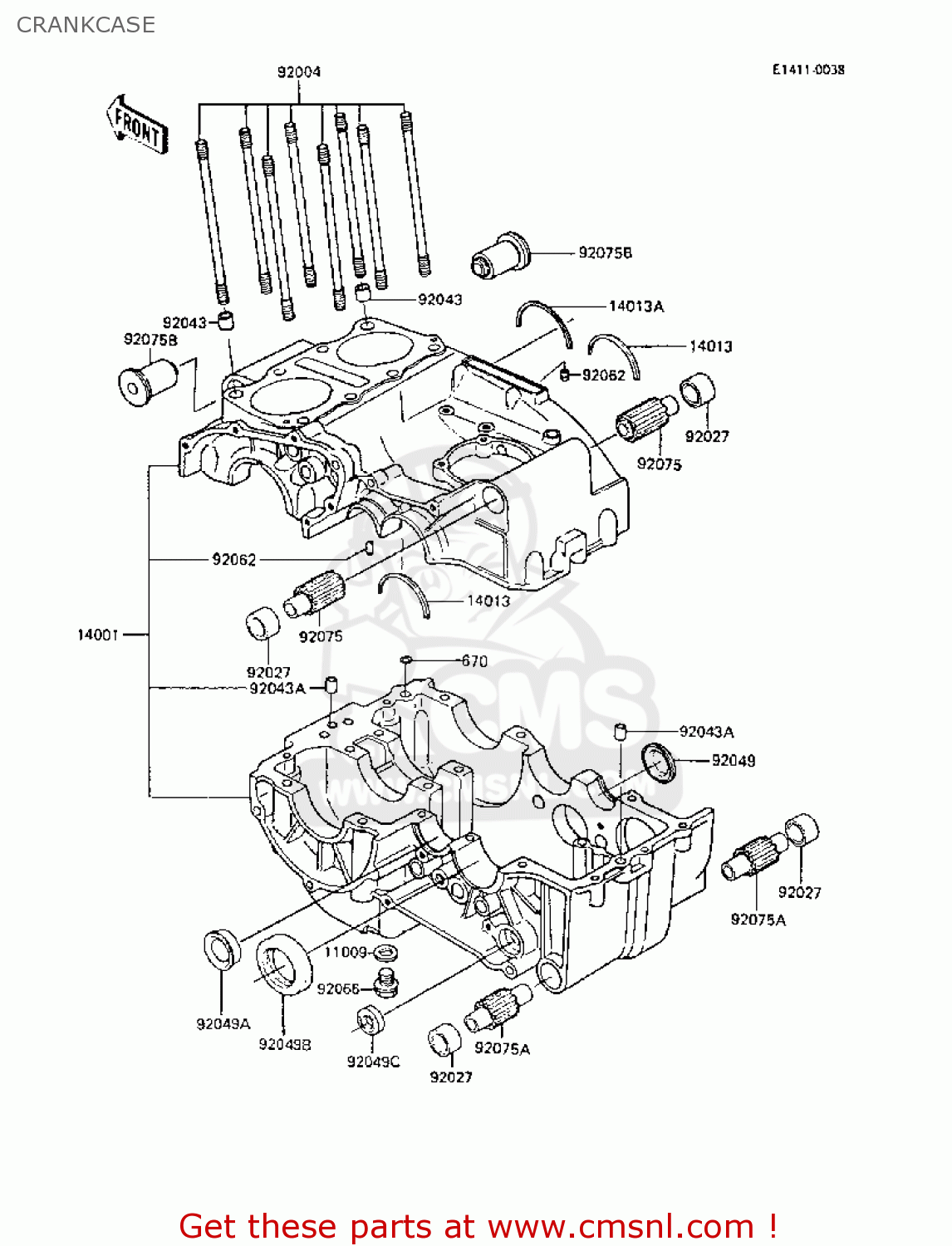 CRANKCASE ER250B3 SCORPION 1988 UNITED KINGDOM