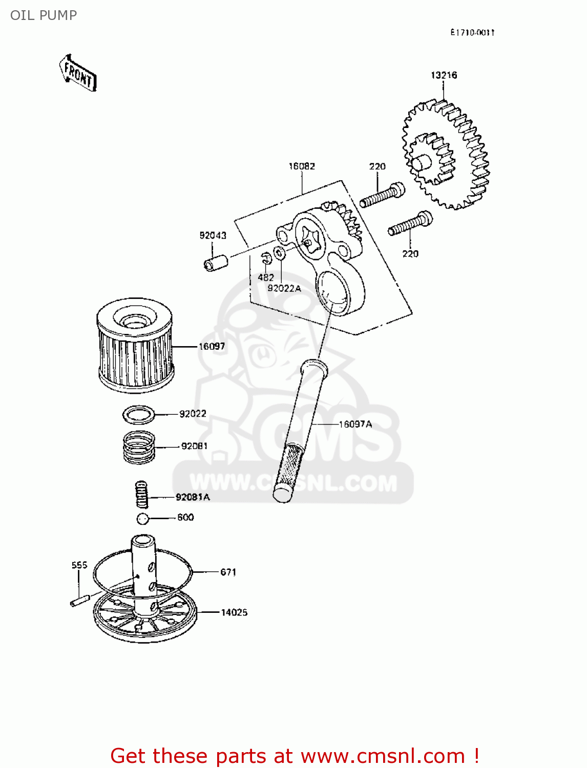 OIL PUMP ER250B3 SCORPION 1988 UNITED KINGDOM