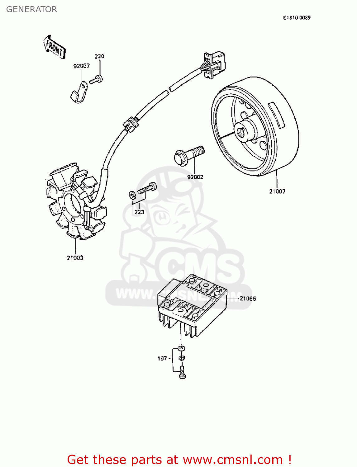 GENERATOR ER250B3 SCORPION 1988 UNITED KINGDOM