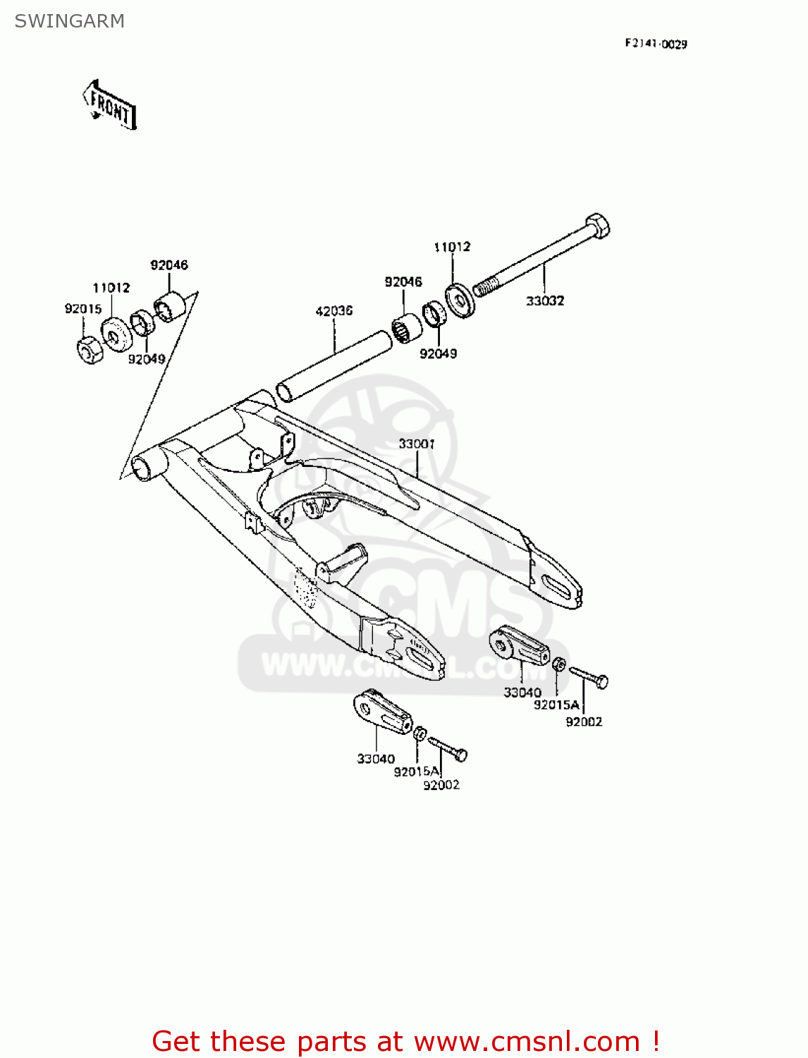 SWINGARM ER250B3 SCORPION 1988 UNITED KINGDOM