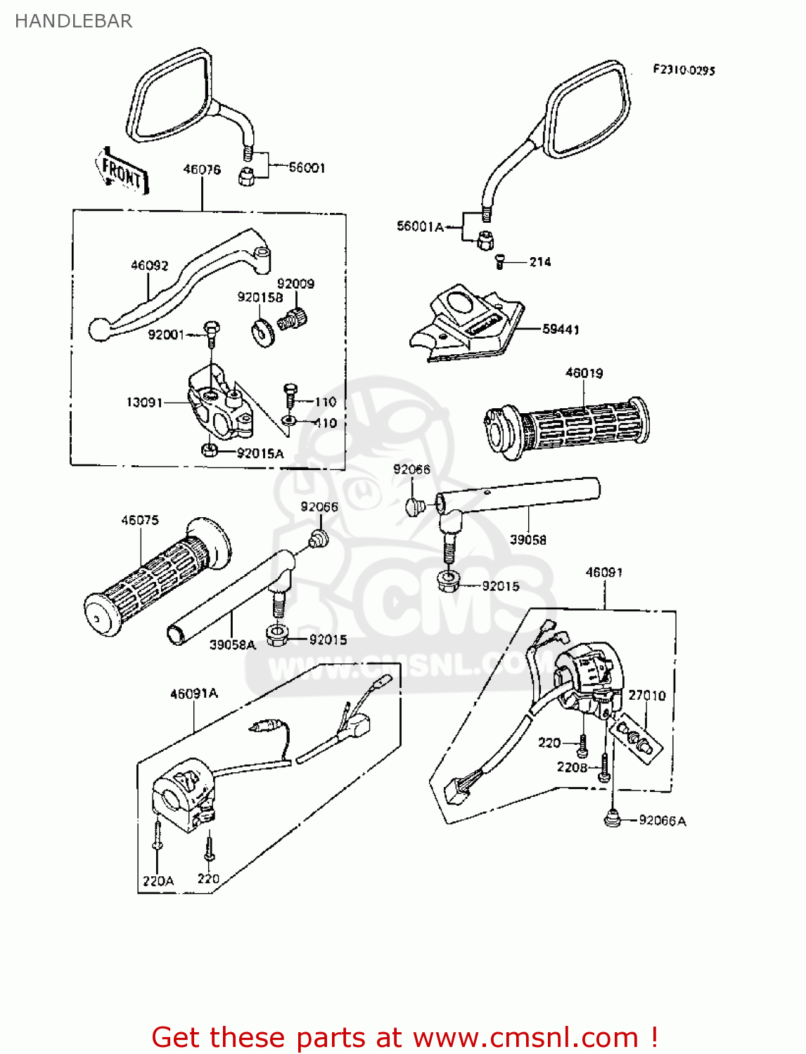 HANDLEBAR ER250B3 SCORPION 1988 UNITED KINGDOM