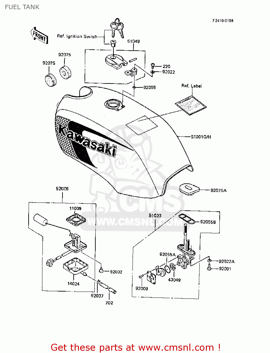 FUEL TANK ER250B3 SCORPION 1988 UNITED KINGDOM