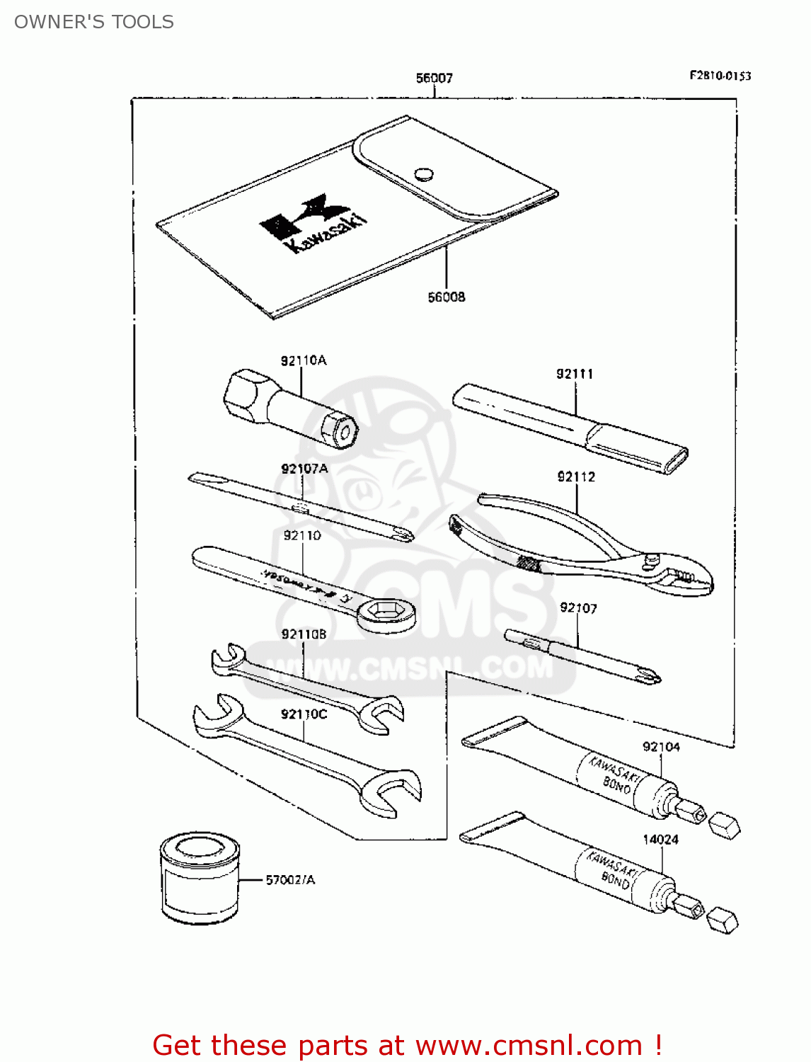 OWNER'S TOOLS ER250B3 SCORPION 1988 UNITED KINGDOM