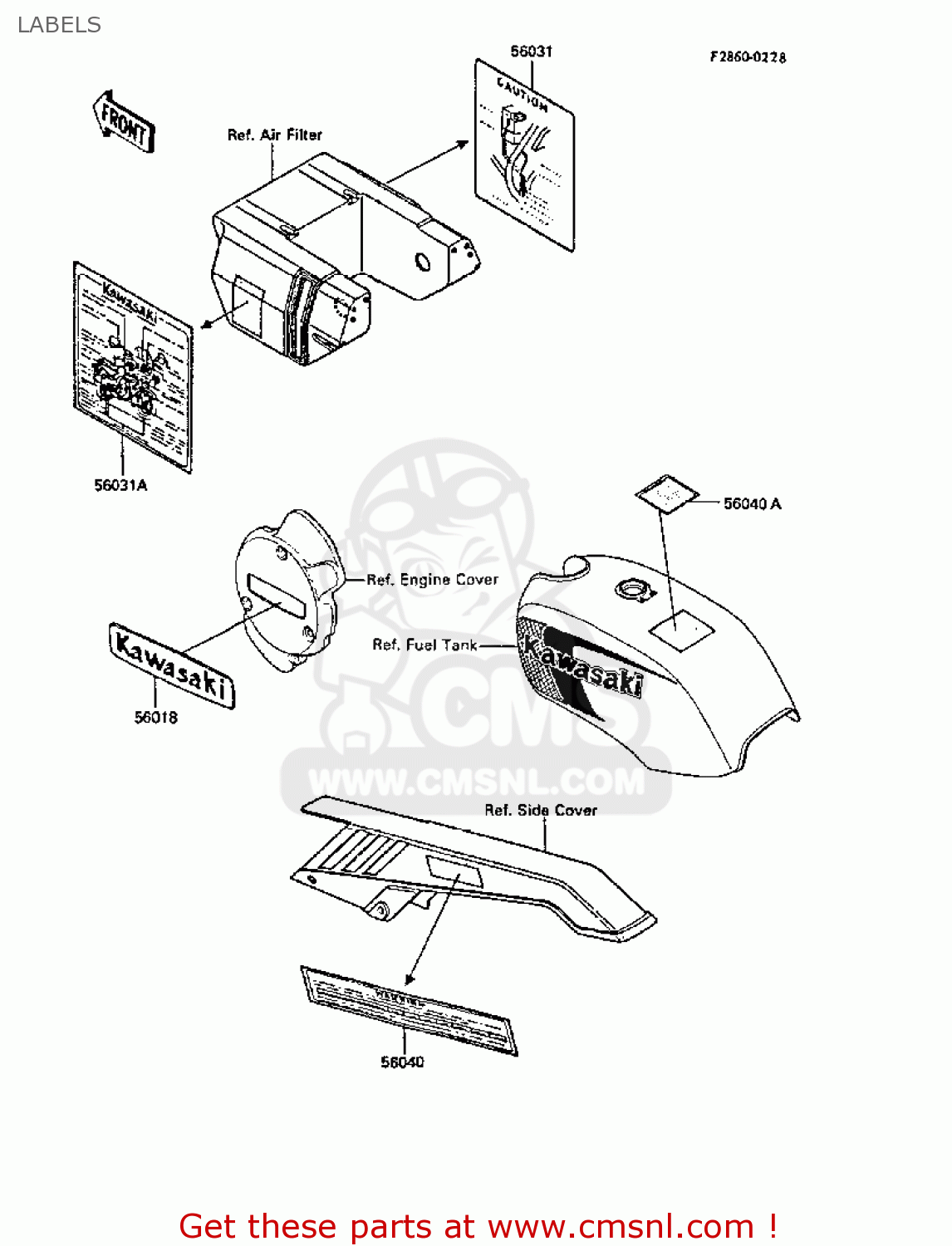 LABELS ER250B3 SCORPION 1988 UNITED KINGDOM