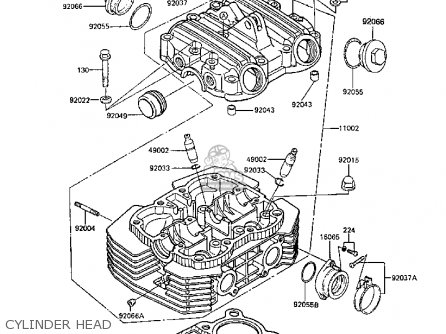CYLINDER HEAD - ER250B3 SCORPION 1988 UNITED KINGDOM
