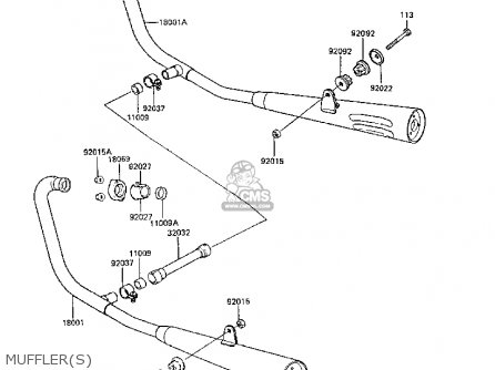 MUFFLER(S) - ER250B3 SCORPION 1988 UNITED KINGDOM
