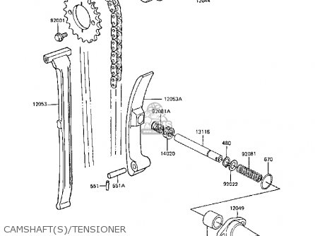 CAMSHAFT(S)/TENSIONER - ER250B3 SCORPION 1988 UNITED KINGDOM