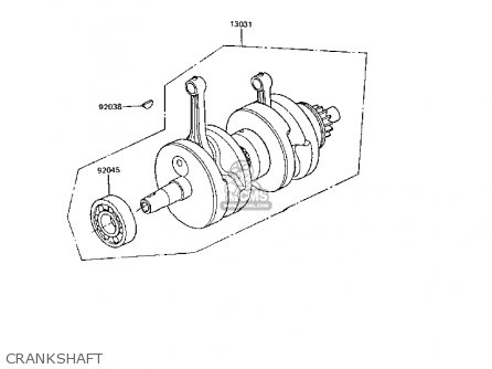 CRANKSHAFT - ER250B3 SCORPION 1988 UNITED KINGDOM