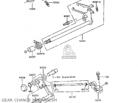GEAR CHANGE MECHANISM - ER250B3 SCORPION 1988 UNITED KINGDOM