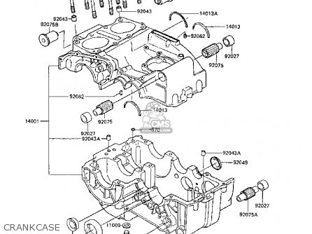 CRANKCASE - ER250B3 SCORPION 1988 UNITED KINGDOM