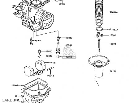 CARBURETOR PARTS - ER250B3 SCORPION 1988 UNITED KINGDOM