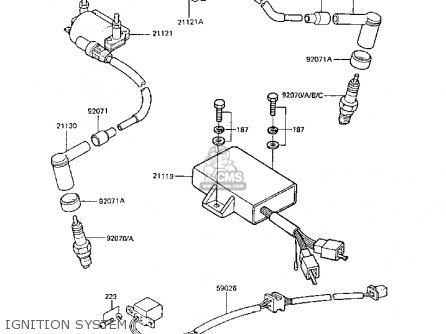 IGNITION SYSTEM - ER250B3 SCORPION 1988 UNITED KINGDOM