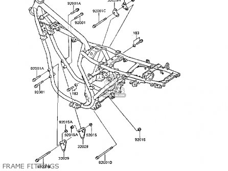 FRAME FITTINGS - ER250B3 SCORPION 1988 UNITED KINGDOM