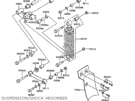 SUSPENSION/SHOCK ABSORBER - ER250B3 SCORPION 1988 UNITED KINGDOM