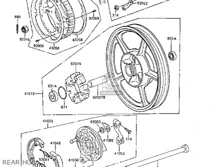 REAR HUB - ER250B3 SCORPION 1988 UNITED KINGDOM