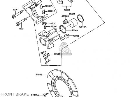 FRONT BRAKE - ER250B3 SCORPION 1988 UNITED KINGDOM