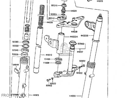 FRONT FORK - ER250B3 SCORPION 1988 UNITED KINGDOM