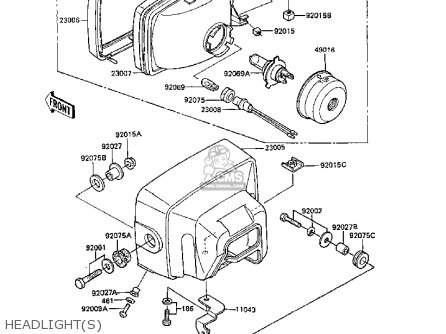 HEADLIGHT(S) - ER250B3 SCORPION 1988 UNITED KINGDOM