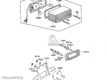 TAILLIGHT(S) - ER250B3 SCORPION 1988 UNITED KINGDOM