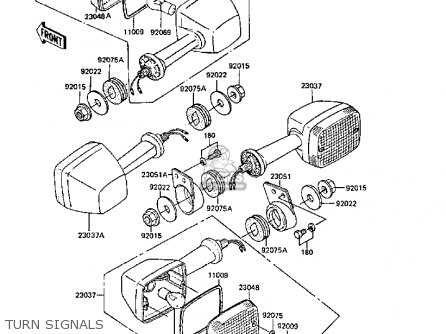TURN SIGNALS - ER250B3 SCORPION 1988 UNITED KINGDOM