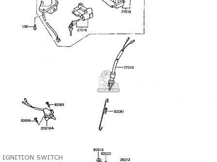 IGNITION SWITCH - ER250B3 SCORPION 1988 UNITED KINGDOM