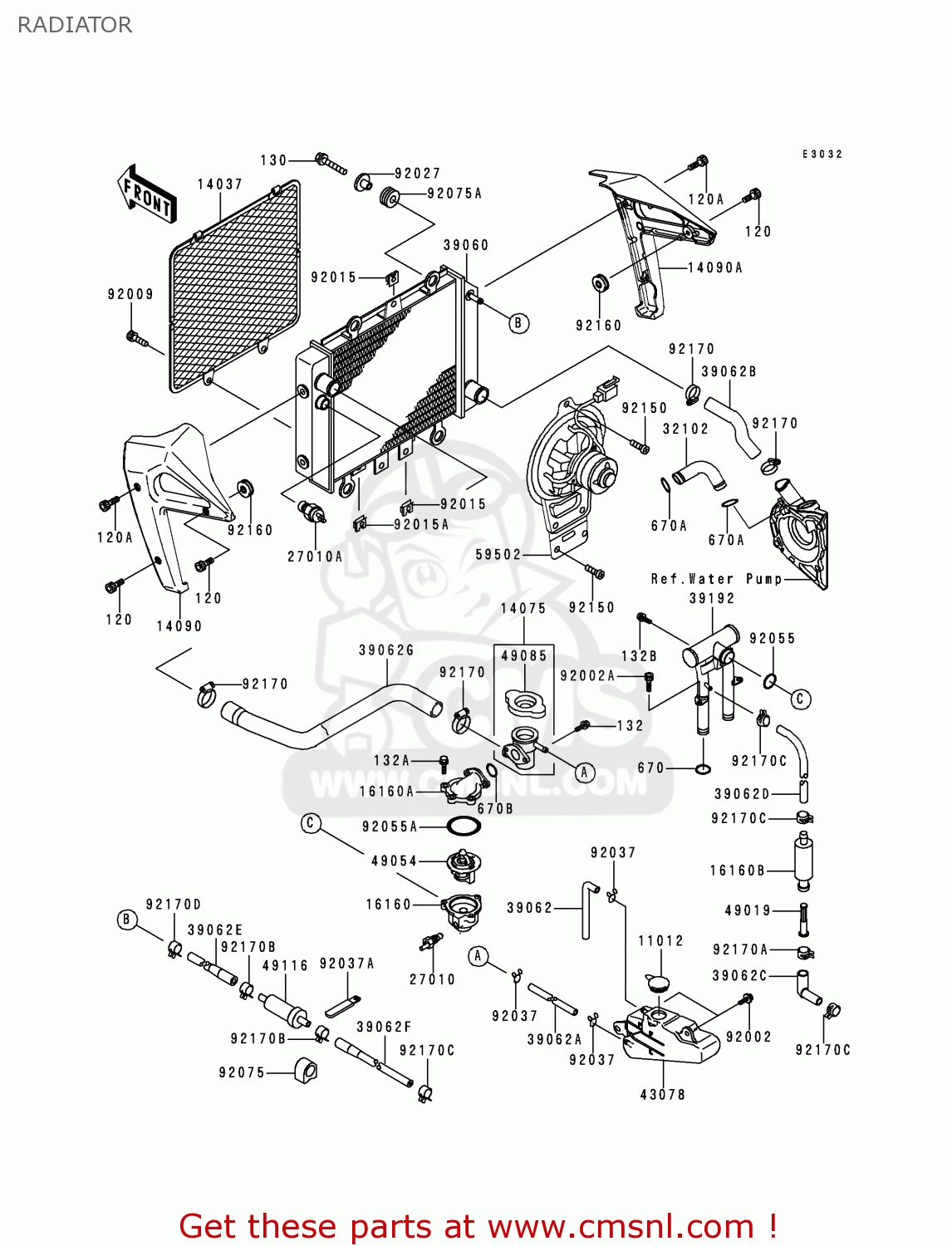 RADIATOR ER500A1 ER5 1997 UNITED KINGDOM FR NL AR GR IT NR SD SP ST