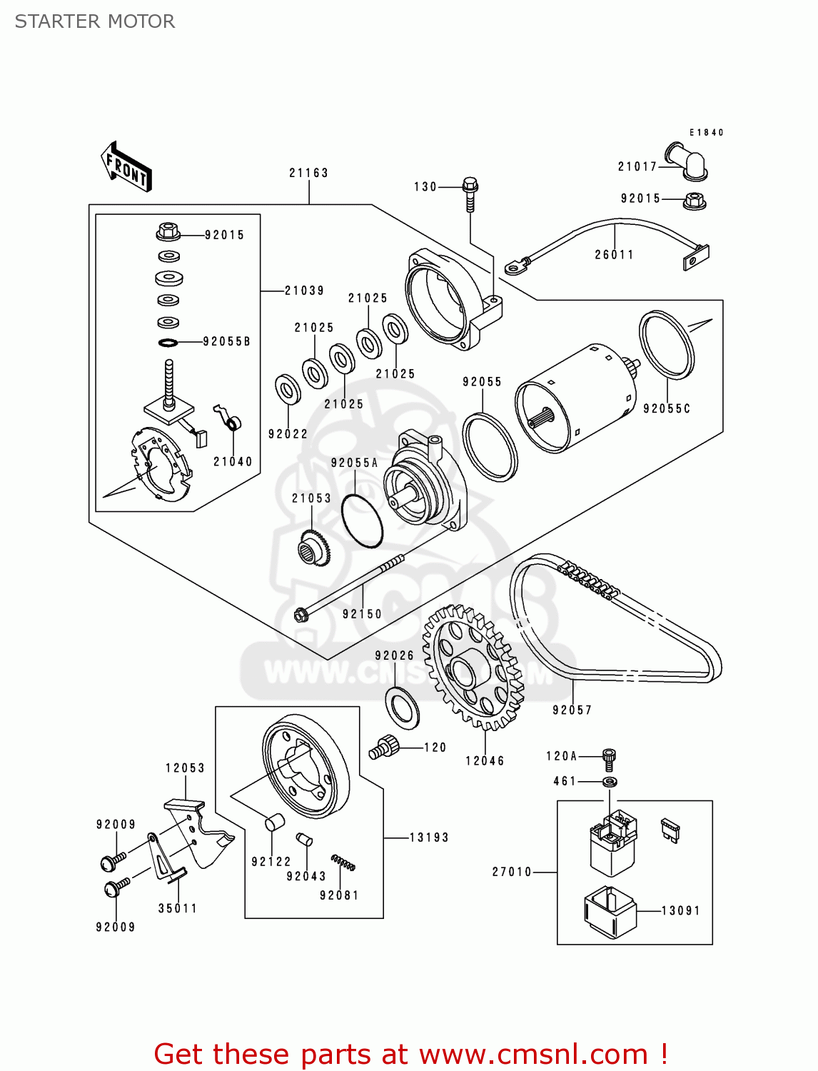 STARTER MOTOR ER500A2 ER5 1998 UNITED KINGDOM FR NL AR GR IT NR SD SP ST