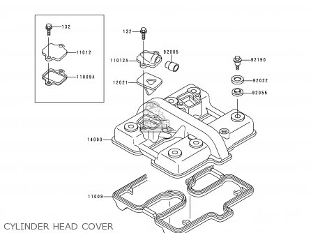 CYLINDER HEAD COVER - ER500A2 ER5 1998 UNITED KINGDOM FR NL AR GR IT NR SD SP ST