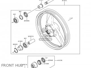 FRONT HUB - ER500A3 ER5 1999 UNITED KINGDOM FR NL AR GR IT NR SD SP ST