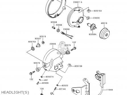 HEADLIGHT(S) - ER500A3 ER5 1999 UNITED KINGDOM FR NL AR GR IT NR SD SP ST