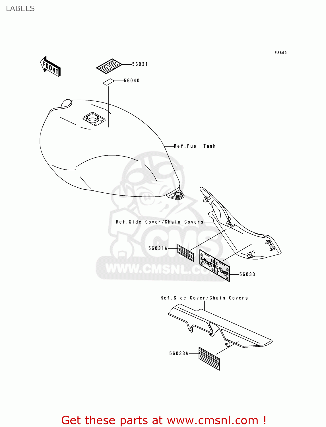 LABELS ER500A4 ER5 2000 EUROPE UK FR FG IS NR SP