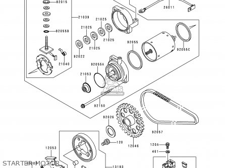 STARTER MOTOR - ER500A4 ER5 2000 EUROPE UK FR FG IS NR SP