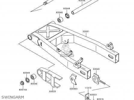 SWINGARM - ER500A4 ER5 2000 EUROPE UK FR FG IS NR SP