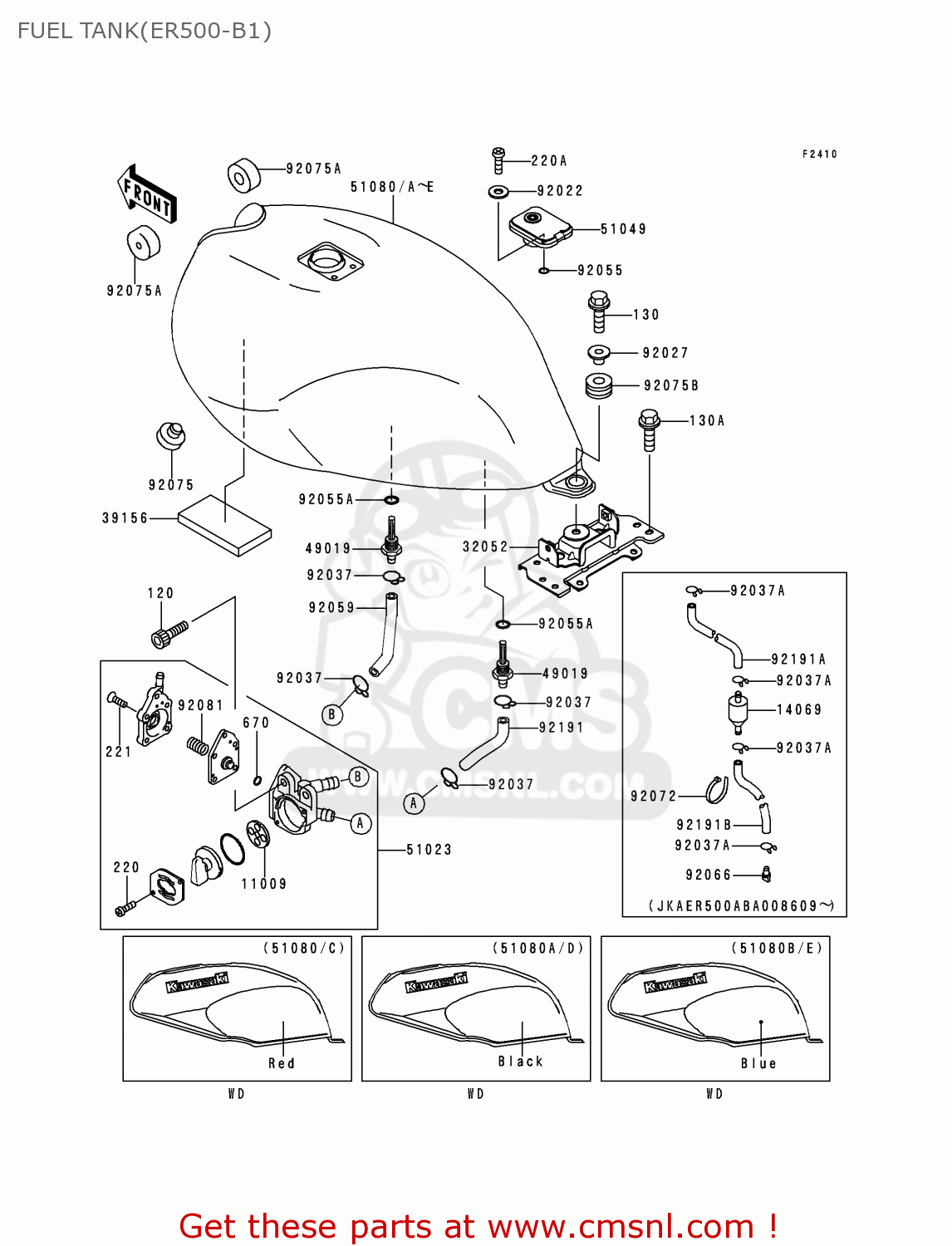 FUEL TANK(ER500-B1) ER500B1 ER5 1997 UNITED KINGDOM FR NL AR FG NR