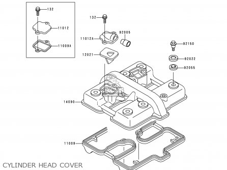CYLINDER HEAD COVER - ER500B1 ER5 1997 UNITED KINGDOM FR NL AR FG NR
