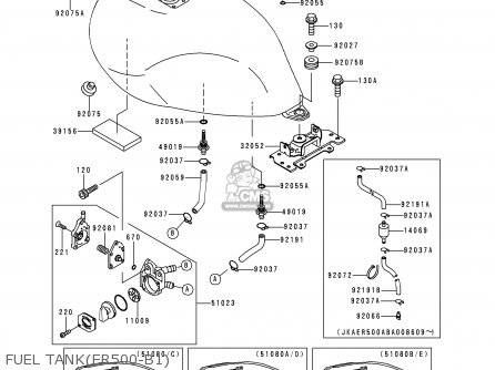 FUEL TANK(ER500-B1) - ER500B1 ER5 1997 UNITED KINGDOM FR NL AR FG NR
