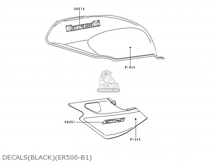 DECALS(BLACK)(ER500-B1) - ER500B1 ER5 1997 UNITED KINGDOM FR NL AR FG NR