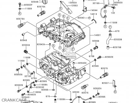 CRANKCASE - ER500B2 ER5 1998 FRANCE NL FG NR